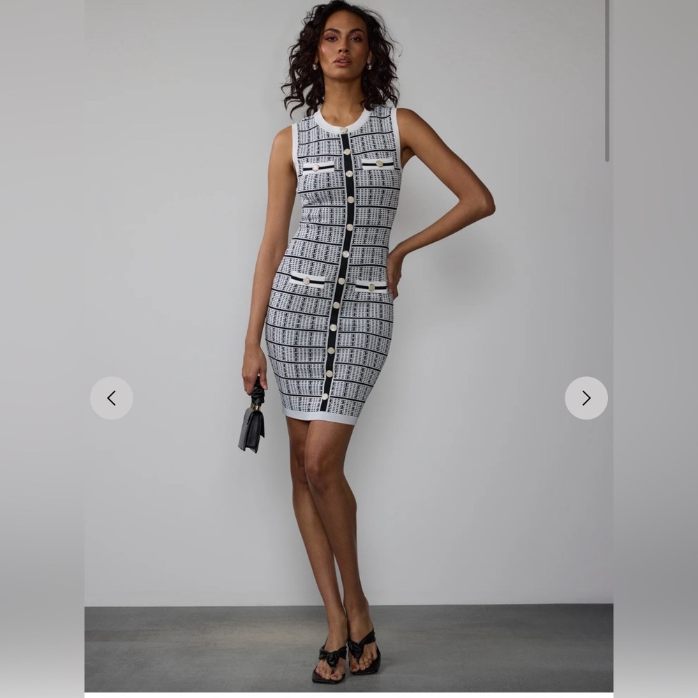 NWT Black & White sweater dress